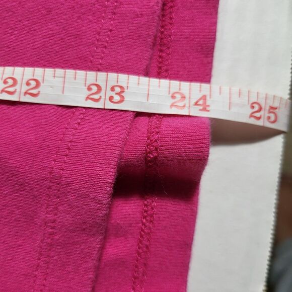 Karen Scott Women's V neck Pink 3/4 Sleeve Top - Picture 4 of 5